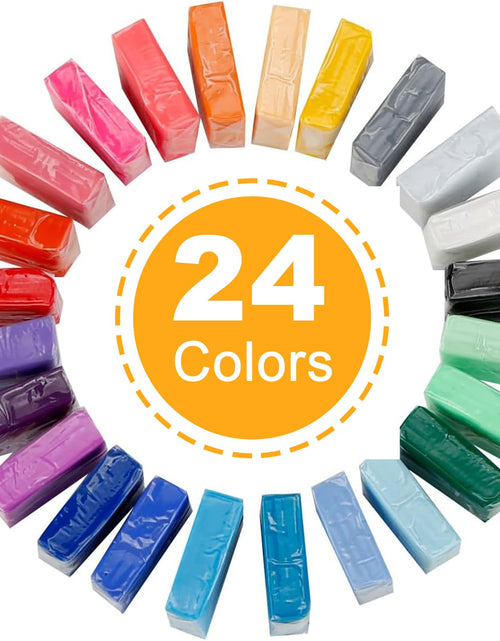Load image into Gallery viewer, CiaraQ Polymer Clay Kit Mini Modeling Set 24 Colors for Kids Beginners Artist
