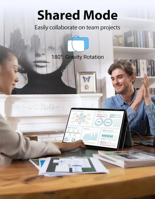 Load image into Gallery viewer, InnoView Foldable 15.6" Dual Portable Monitor-INVPM009-05B

