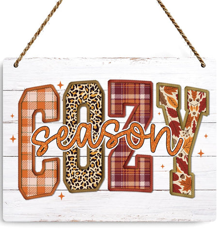 BELLOWDEER Hey There Pumpkin Rustic Wood Hanging Sign Fall Decor 8x10 Inches