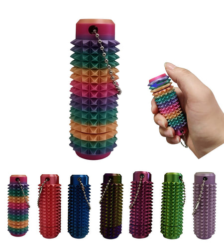 VeiDynoA Ouchies Pain Fidget Toy 3D Printed Anxiety Relief Rainbow Keychain