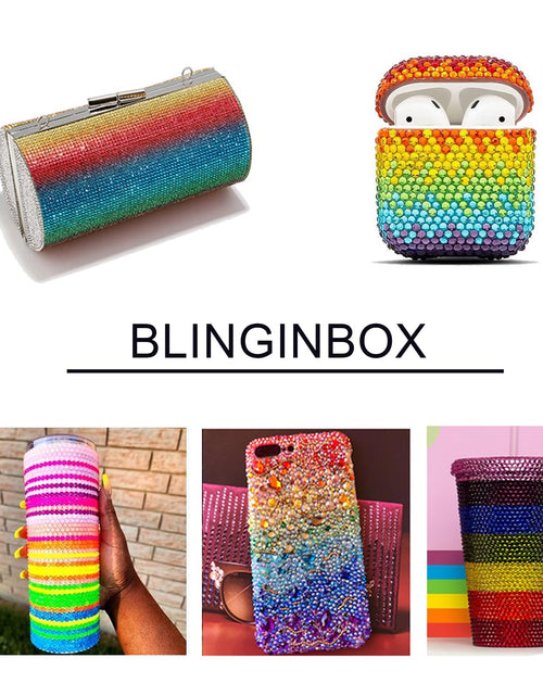 Load image into Gallery viewer, Blinginbox 2500pcs 4mm AB Resin Flatback Rhinestones Sapphire AB

