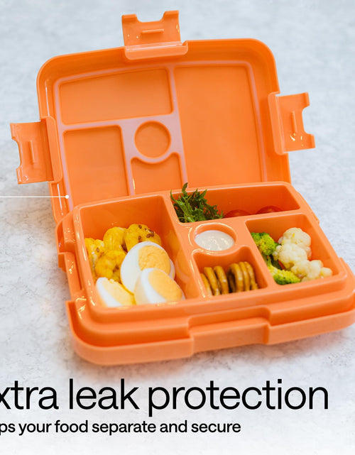 Load image into Gallery viewer, WONDER FAMILY Bento Box 5 Leakproof Containers Insulated Lunch Box Orange
