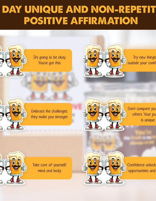 Load image into Gallery viewer, SOLMAY Funny Beer Cheers Gift Jar with 60 Uplifting Messages for Dad 0.5

