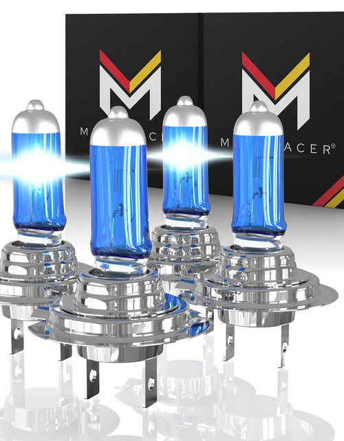 Load image into Gallery viewer, Halogen H7 55W 5000K White Headlight Bulbs Low &amp; High Beam Pack of 4
