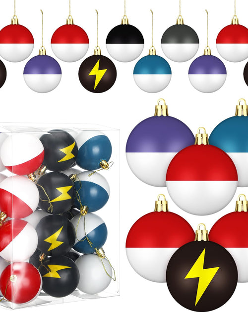 Load image into Gallery viewer, Rotatingpals 24pcs 2.4in Christmas Tree Ball Ornaments Lightning Color
