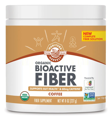 Manitoba Harvest Organic BioActive Fiber Supplement 6g Fiber 8oz Coffee