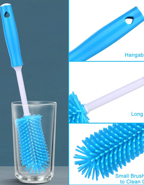 Load image into Gallery viewer, XANGNIER 3 Pack Stainless Steel Bottle Cleaner Brush Kit for Baby Bottles
