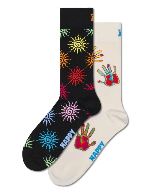 Load image into Gallery viewer, Happy Socks 2-Pack Gift Set Summer Swirl Size S/M
