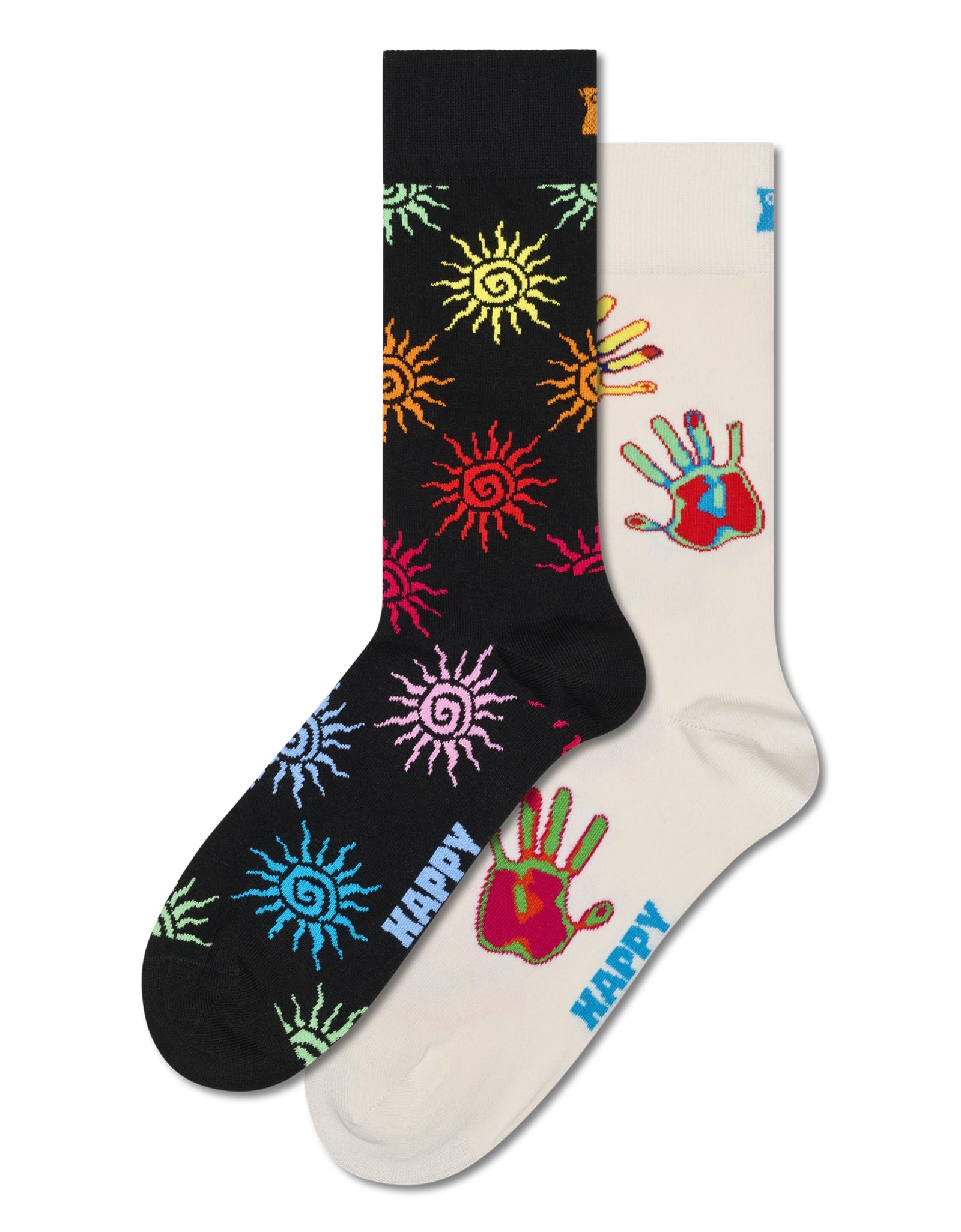 Happy Socks 2-Pack Gift Set Summer Swirl Size S/M