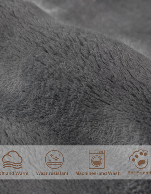 Load image into Gallery viewer, Aucrovee Plush Velvet Non Slip Sofa Cover 3 Cushion 36x70 Light Grey
