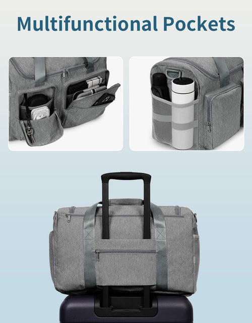 Load image into Gallery viewer, sportsnew Travel Duffel Bag 27L Gym Shoe Compartment Grey Medium Size
