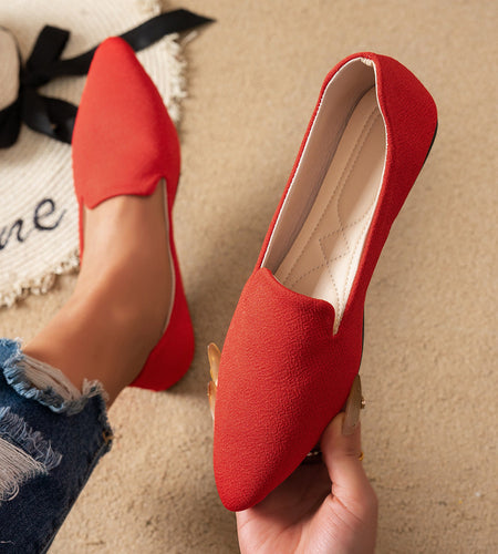 Women’s Flat Pointed-Toe Thin Shoes — Casual Everyday Flats