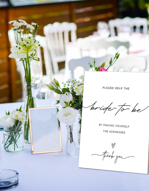 Load image into Gallery viewer, QOFO Wedding Party Minimalist Wooden Sign with Stand - Party Decorations
