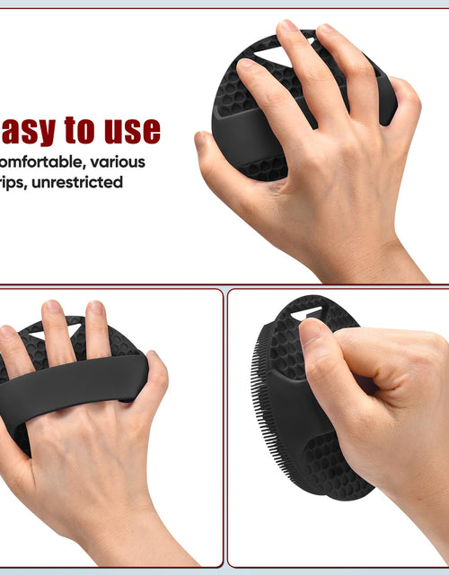Load image into Gallery viewer, Canroom Silicone Body Scrubber Anti Zinc Infused Exfoliating Black
