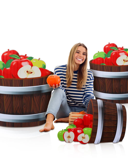 Load image into Gallery viewer, Beeveer Fall Thanksgiving Harvest Apple Orchard Cardboard Cutouts 20-26" Set
