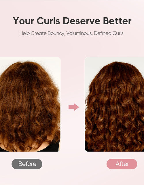 Load image into Gallery viewer, AM 8:00 Curly Hairbrush Curl Defining Voluming Styling Tool Pink
