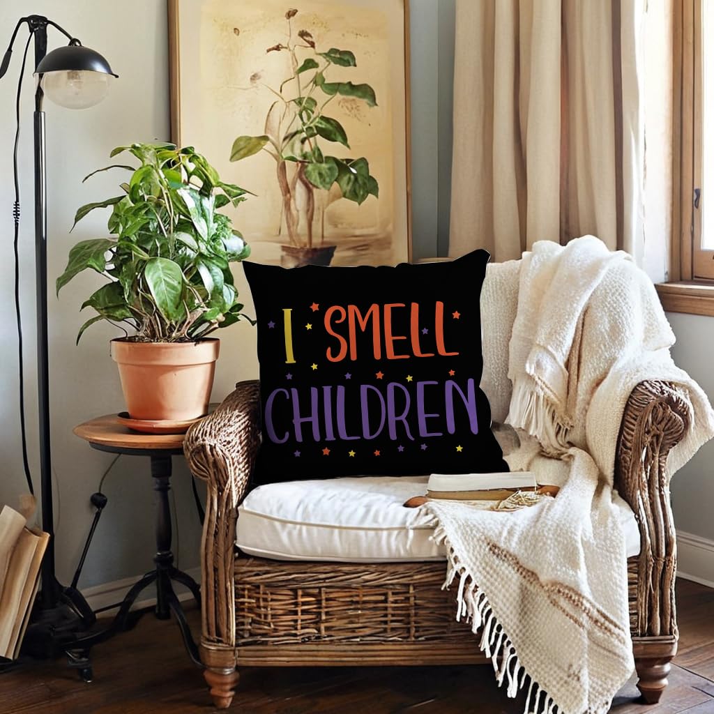 7COLORROOM Halloween Sanderson Sisters Pillow Covers 18x18 Black 4Pack