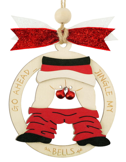 Load image into Gallery viewer, Shzbtdo Naughty Wooden Christmas Tree Ornament 2025 Multi Color Standard Size
