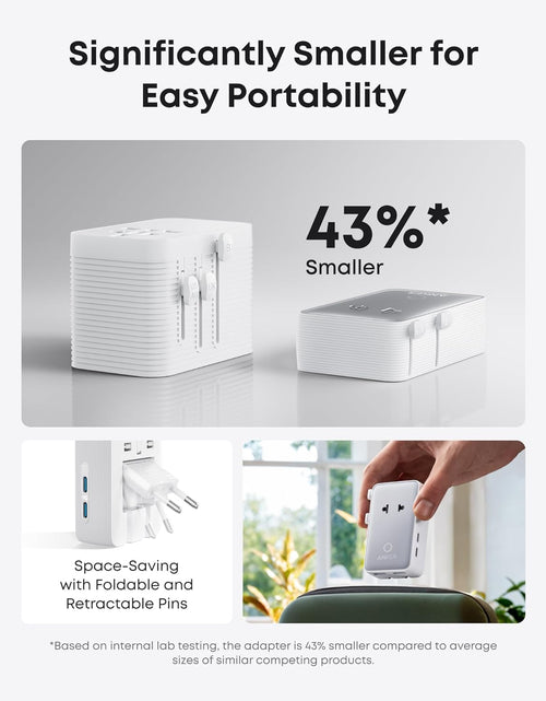 Load image into Gallery viewer, Anker Nano Travel Adapter (5-in-1, 20W, 1-Pack)
