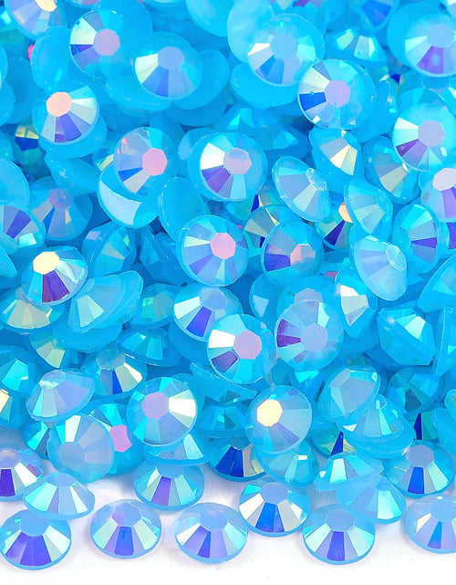 Load image into Gallery viewer, Blinginbox 500pcs 6mm AB Resin Flatback Rhinestones lt.Sapphire AB
