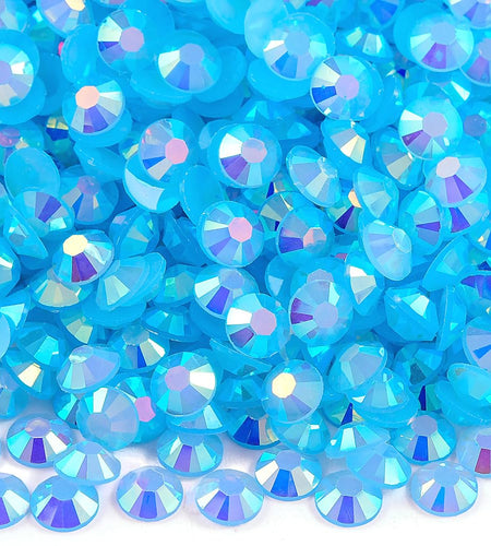 Blinginbox 2500pcs 4mm AB Resin Flatback Rhinestones Sapphire AB