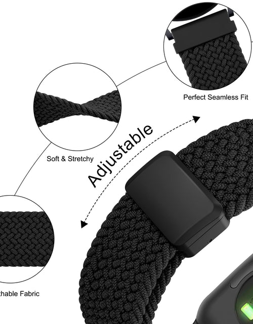 Load image into Gallery viewer, MVSSAT Braided Magnetic Buckle Watch Band 22mm Rainbow
