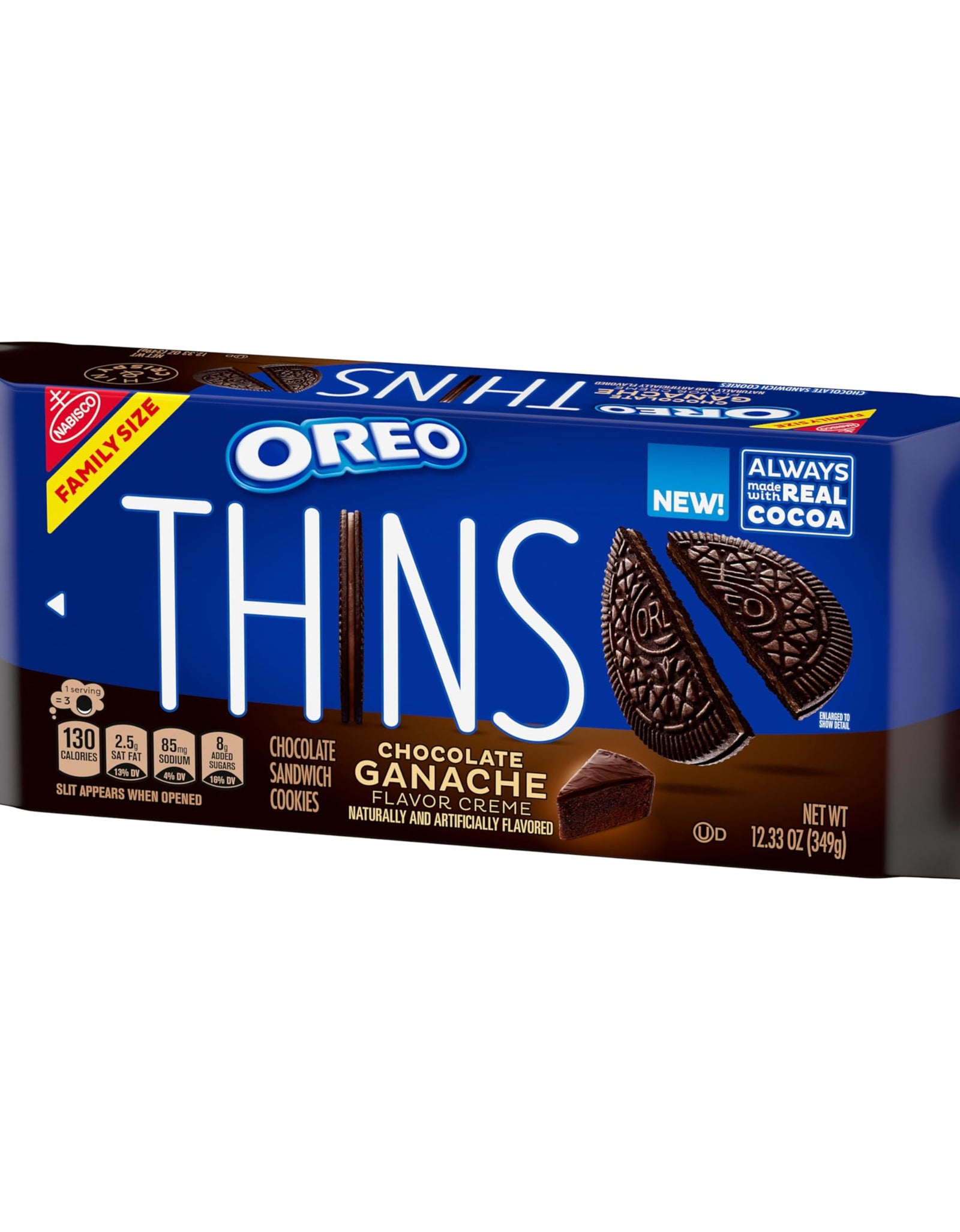 BestBy05/26 OREO Thins Chocolate Ganache Creme Sandwich Cookies 10 Count