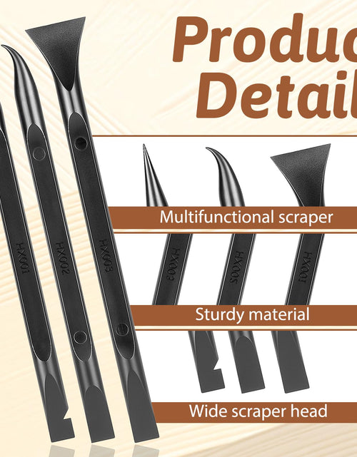Load image into Gallery viewer, Prasacco 12 Pcs Plastic Scraper Tool Multi-Purpose Pen-Shaped Black
