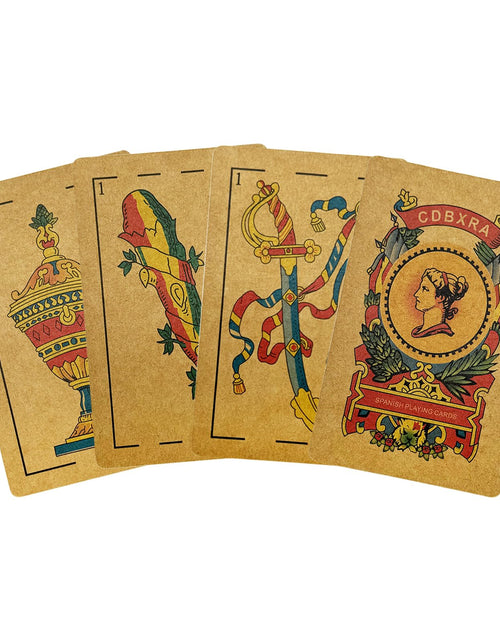 Load image into Gallery viewer, CDBXRA Kraft Paper Spanish Briscas Playing Cards Deck Puerto Rico
