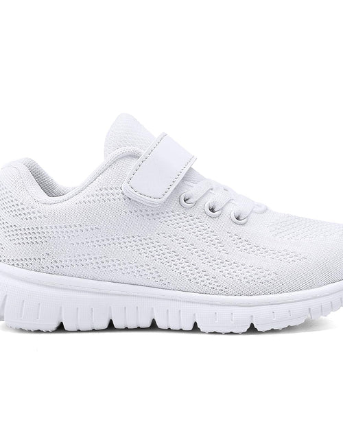 Load image into Gallery viewer, Sypsfwco Boys Girls Sneakers Mesh Breathable Lightweight Black Size 5 US
