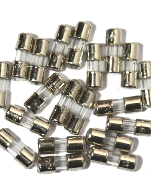 Load image into Gallery viewer, TWI Fuses Mini Christmas Light Strings Replacement Glass Fuses 3A 110V 125V 20pc
