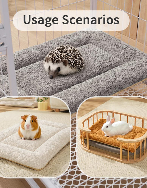 Load image into Gallery viewer, SOMAHE 3D Snow Fleece Small Animal Bed Grey 10x13.7x1 Inch
