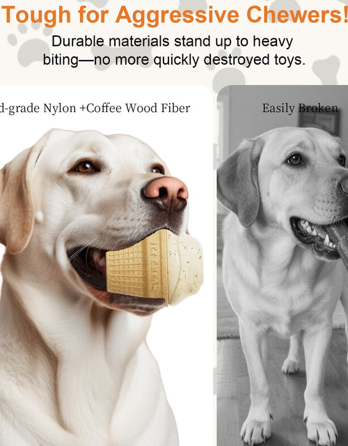 Load image into Gallery viewer, hwnguJ Durable Freezable Ice Cream Dog Toy for Aggressive Chewers
