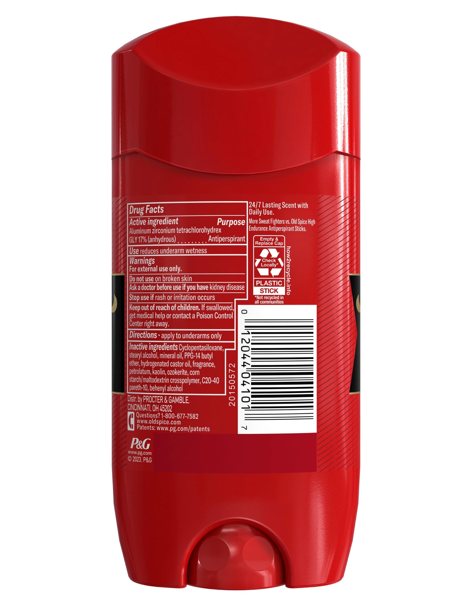 Old Spice Red Zone Men's Invisible Solid Anti-Perspirant Deodorant Swagger 3.4oz