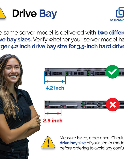 Load image into Gallery viewer, DRIVECADDY 3-Pack 3.5" Hard Drive Caddy 2.5" to 3.5" Adapter Dell Servers
