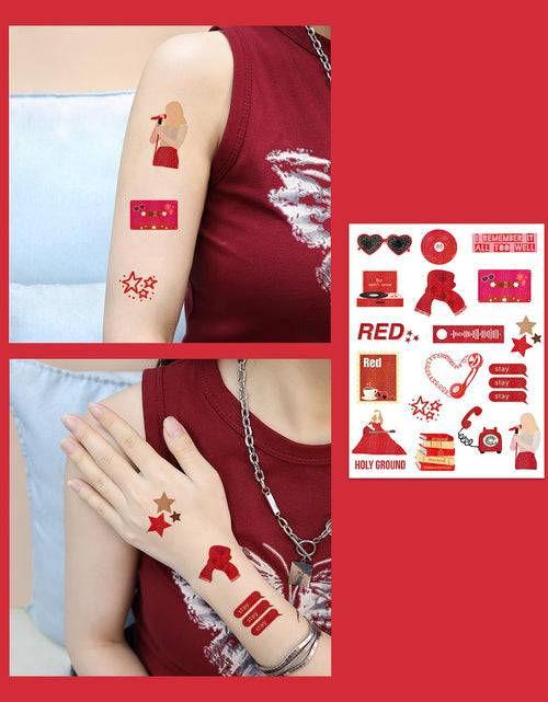 Load image into Gallery viewer, Onogola Party Glitter Temporary Tattoos Lucky Number 13 Stickers ST02
