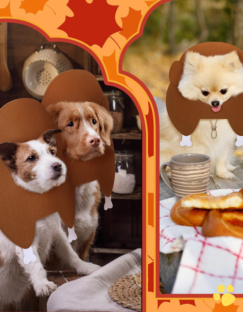 Load image into Gallery viewer, Geyoga Thanksgiving Turkey Hat Adjustable Pet Costume Medium Size
