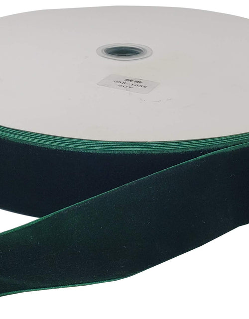 Load image into Gallery viewer, Tianying Velvet Ribbon Spool 10 Yards 1.5 Inch Dark Green Nylon
