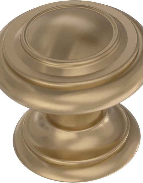 Load image into Gallery viewer, Franklin Brass Matte Black Cabinet Knobs 1-1/8" Round 10-Pack Simple Double Ring
