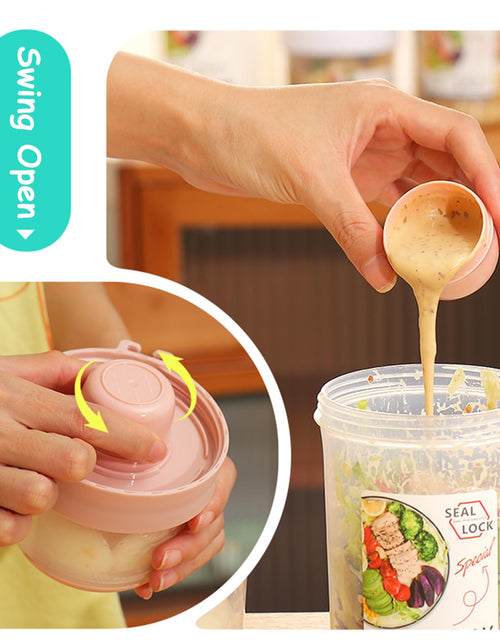 Load image into Gallery viewer, Kendyy 2 Pack Leak Proof Overnight Oats Container with Spoon Green
