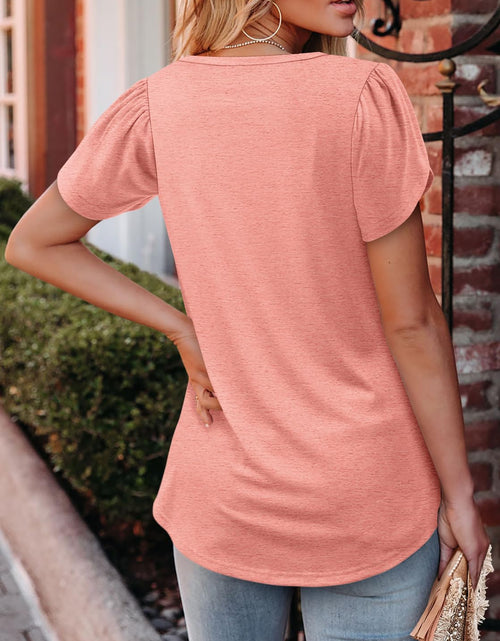 Load image into Gallery viewer, BETTE BOUTIK Women's Asymmetrical Pleated Crewneck Top Orange Pink Size XL
