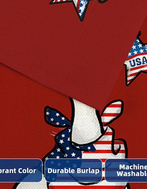 Load image into Gallery viewer, EKOREST Patriotic Garden Flag 12x18in Double Sided Funny Goose Red White Blue
