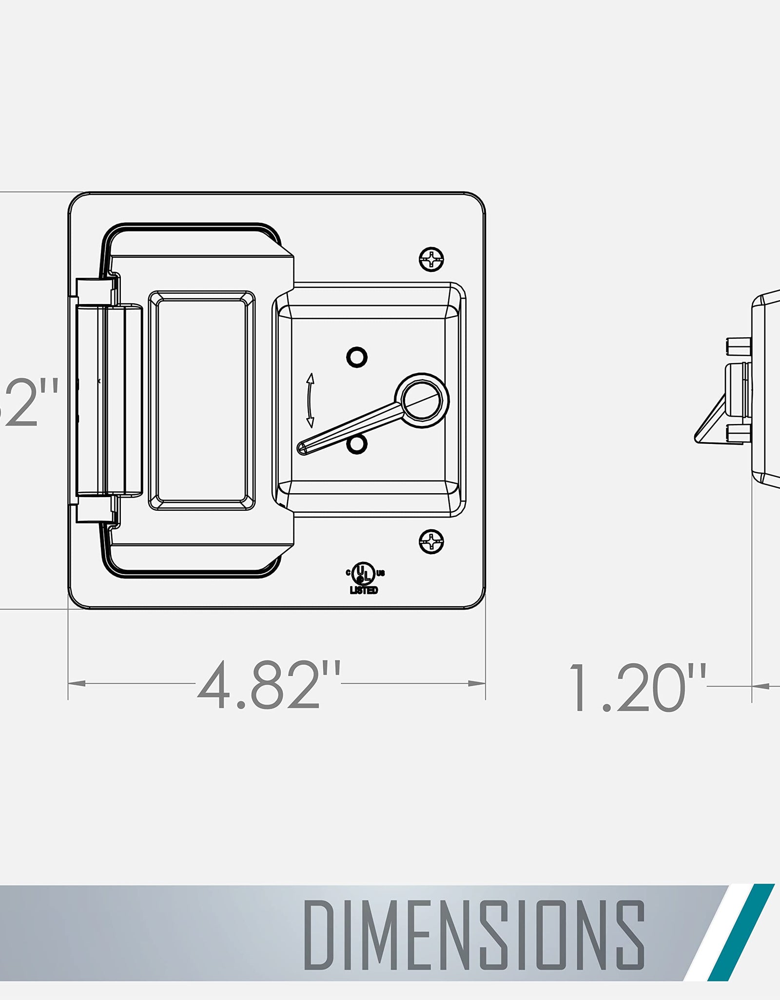 Hubbell Raco 2-Gang Weatherproof Cover Plastic Toggle GFCI White