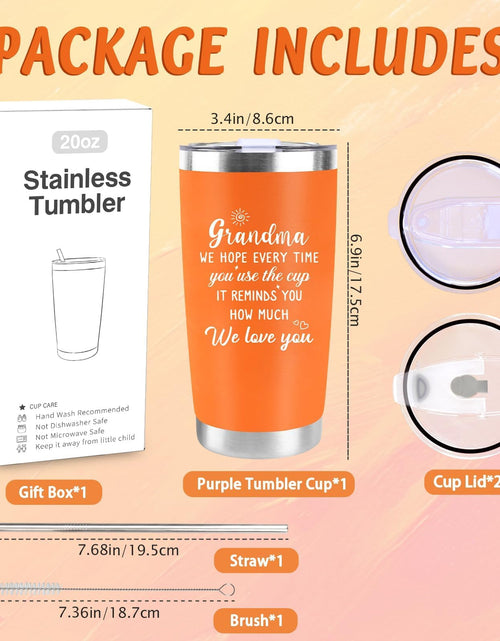 Load image into Gallery viewer, CUPLOOV 20 Oz Rose Gold Stainless Steel Love Rose Tumbler Birthday Gift
