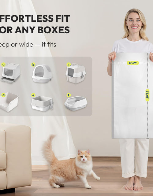 Load image into Gallery viewer, KeenEcho Cat Litter Box Liners Drawstring Large 20 Count Recycled Plastic
