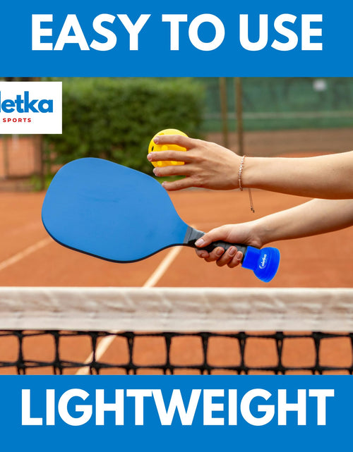 Load image into Gallery viewer, aletka 2-Pack Pickleball Ball Retriever Paddle Suction Cup Blue Pink
