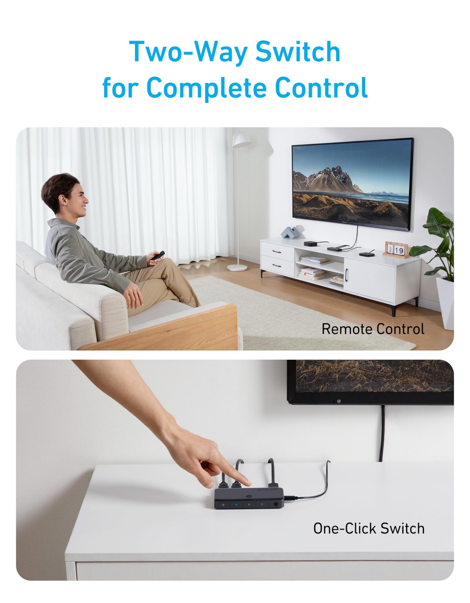 Anker HDMI Switch (4 in 1 Out, 4K HDMI)