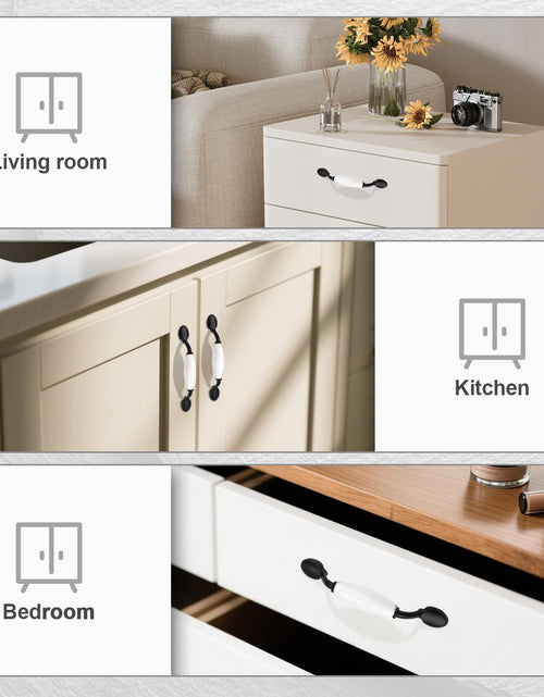 Load image into Gallery viewer, EZRENOVA 10 Pack Matte Black Cabinet Pulls 96mm Zinc Alloy Modern Style
