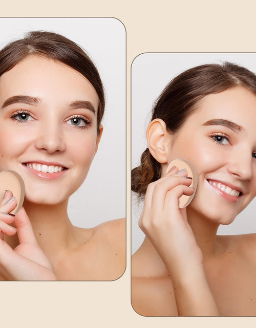 Load image into Gallery viewer, Hpmjz 8 Pcs Oval Puff Makeup Sponge Foundation Beige Soft Durable
