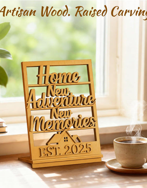 Load image into Gallery viewer, GoHoKi Housewarming Gift Farmhouse Wooden Sign Entry Table Decor New Home
